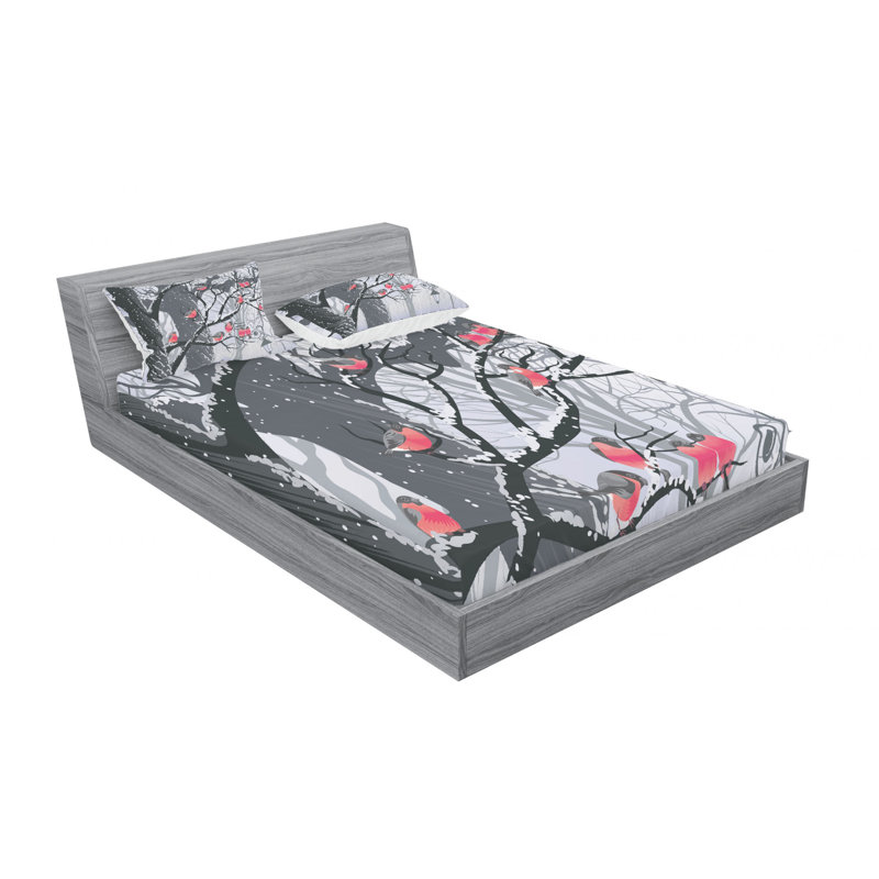 Microfiber Sheet Set, Queen Sheet Set with Fitted Sheet