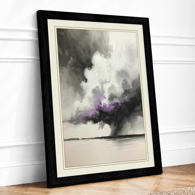 Storm And Stillness Abstract - Print, A1 - 84.1 x 59.4 cm, Black