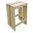 Perris Union Rustic Bar Set with Solid Wood Outer Material