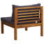 Canapé du milieu en bois d'acacia massif gris foncé 25,6 po x 27,2 po x 24,6 po-1643628432