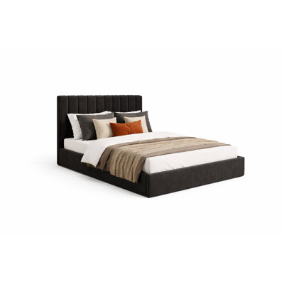 Seto 1 Upholstered Bed Frame With Container, Without Mattress
