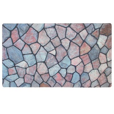 Tapis de cuisine à imprimé pavé Rowanna