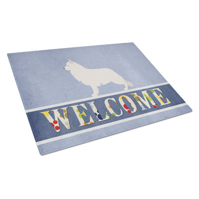 Caroline's Treasures Tempered Glass Welcome Cutting Board