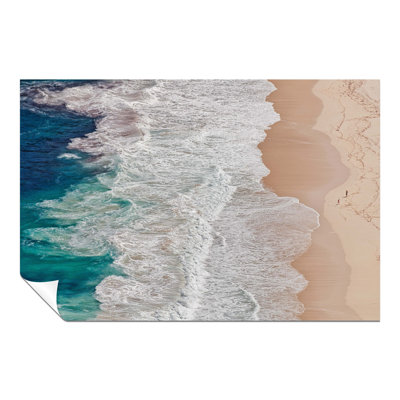 Ocean Shoreline Aerial View Seascape - No Frame Print