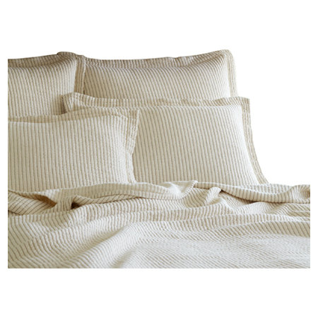 Hudson Stripe Single Coverlet, Charcoal, Twin