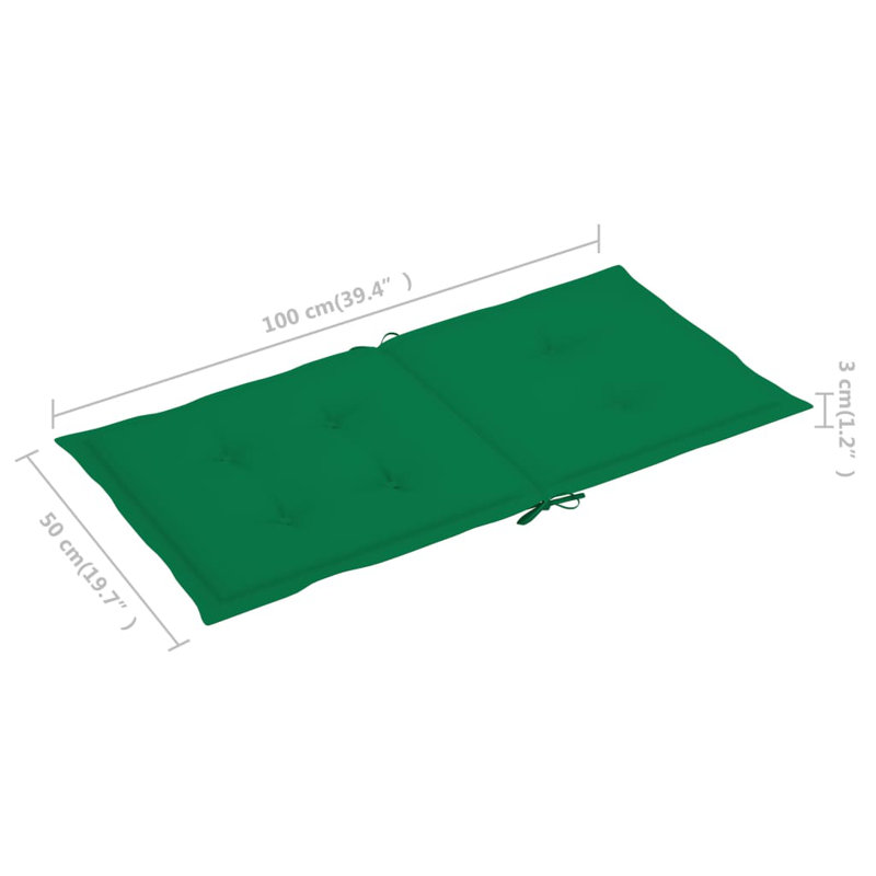 Coussin de siège / dossier d'extérieur, Vert