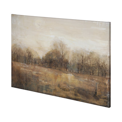 «Copper Glaze Landscape» par Matina Theodosiou, toile texturée embelli à la main
