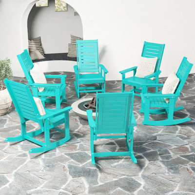 Chaise Adirondack berçante Hdpe (ensemble de 6)