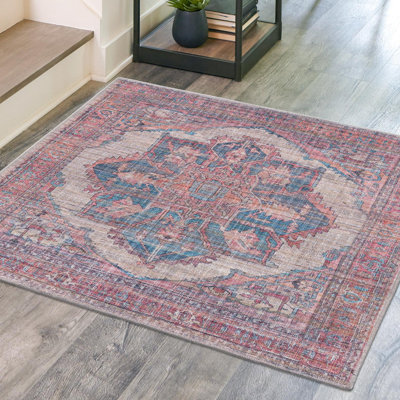 Haag Chenille Floral Indoor Rug