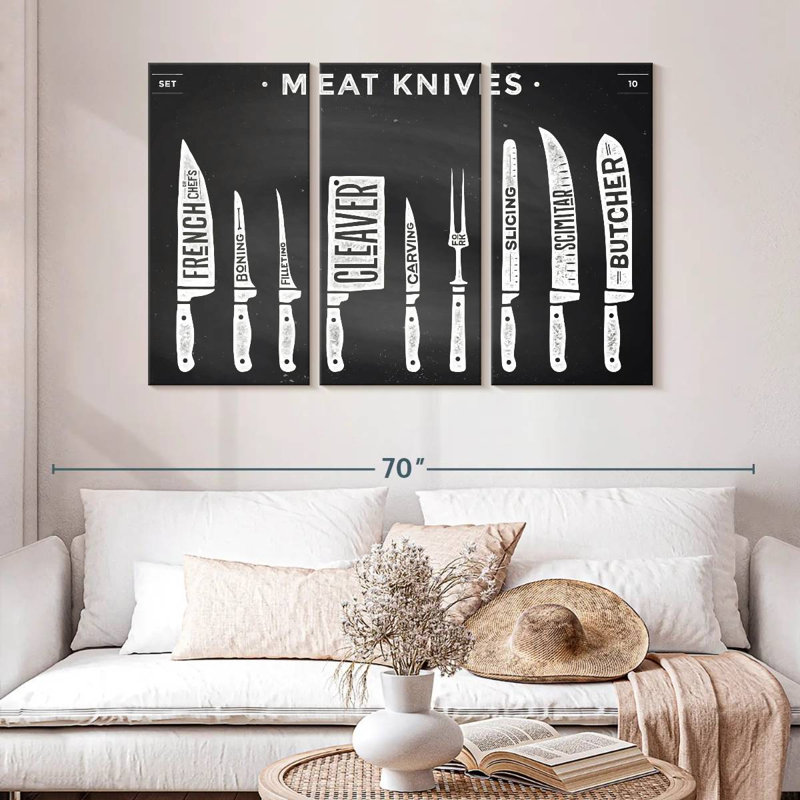 Senne Kitchen Utensils Knife Set, 32" H x 50" W