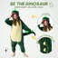 Pyjama de dinosaure adulte, vêtements de nuit d'Halloween lumineux-120142574