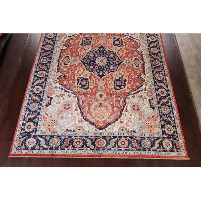 One-of-a-Kind 9'11" X 13'9" Wool Area Rug in Red