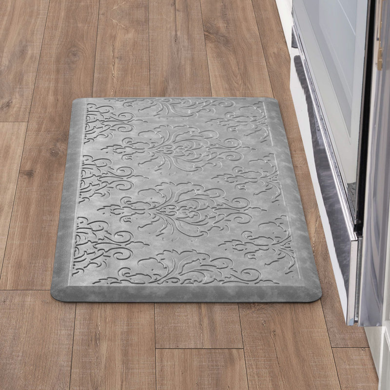 Embossed Soothing Comfort Anti-Fatigue Mat, Light Gray, Rectangle 1'5.5" x 2'8"