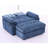 Double Sofa Recliner with Manual Adjustable Backrest and USB Charging Station-2142871103