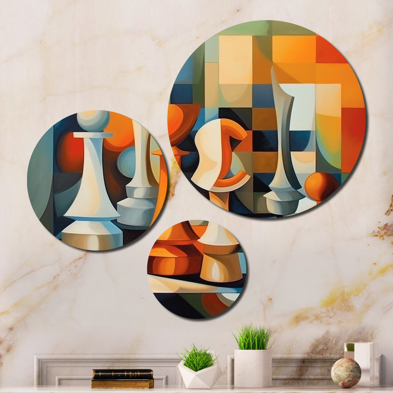 Abstract Wall Decor on Metal
