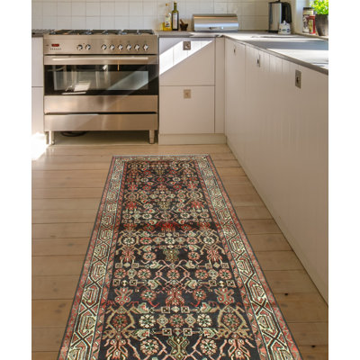 Dameta One-of-a-Kind 3'6" X 9'8" 1980s Runner Wool Area Rug