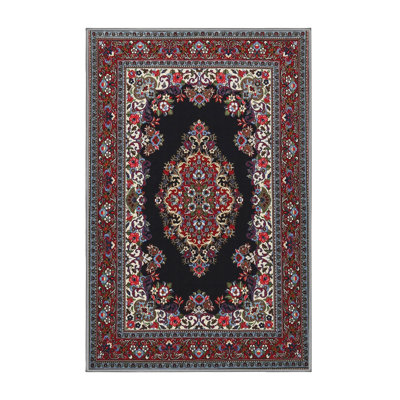 Tapis brun/noir/beige traditionnel Arum