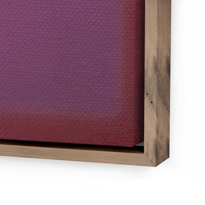 Composition Deep Painting by Charles Stuart, Violet, Dark Brown, 40" H x 30" W x 2" D