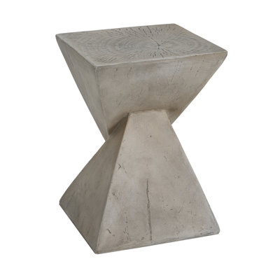 Versatile Modern Side Table Magnesium Oxide Indoor Outdoor Compact Spaces