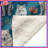 Patterned Wolves And Flowers Blankets-129726009
