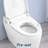 Smart Toilet Bidet Tankless, Auto Open/Close Lid, Foot Sensor, Led Digital Display, Elongated Dual Flush One-Piece Toilet