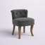 Fauteuil de coiffeuse avec pieds en bois massif Jonna-533703215