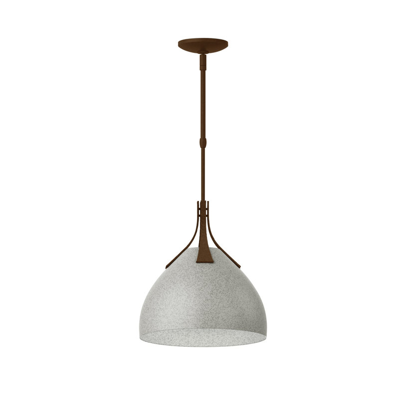 Summit 1 - Light Single Dome Pendant, Sterling, Bronze