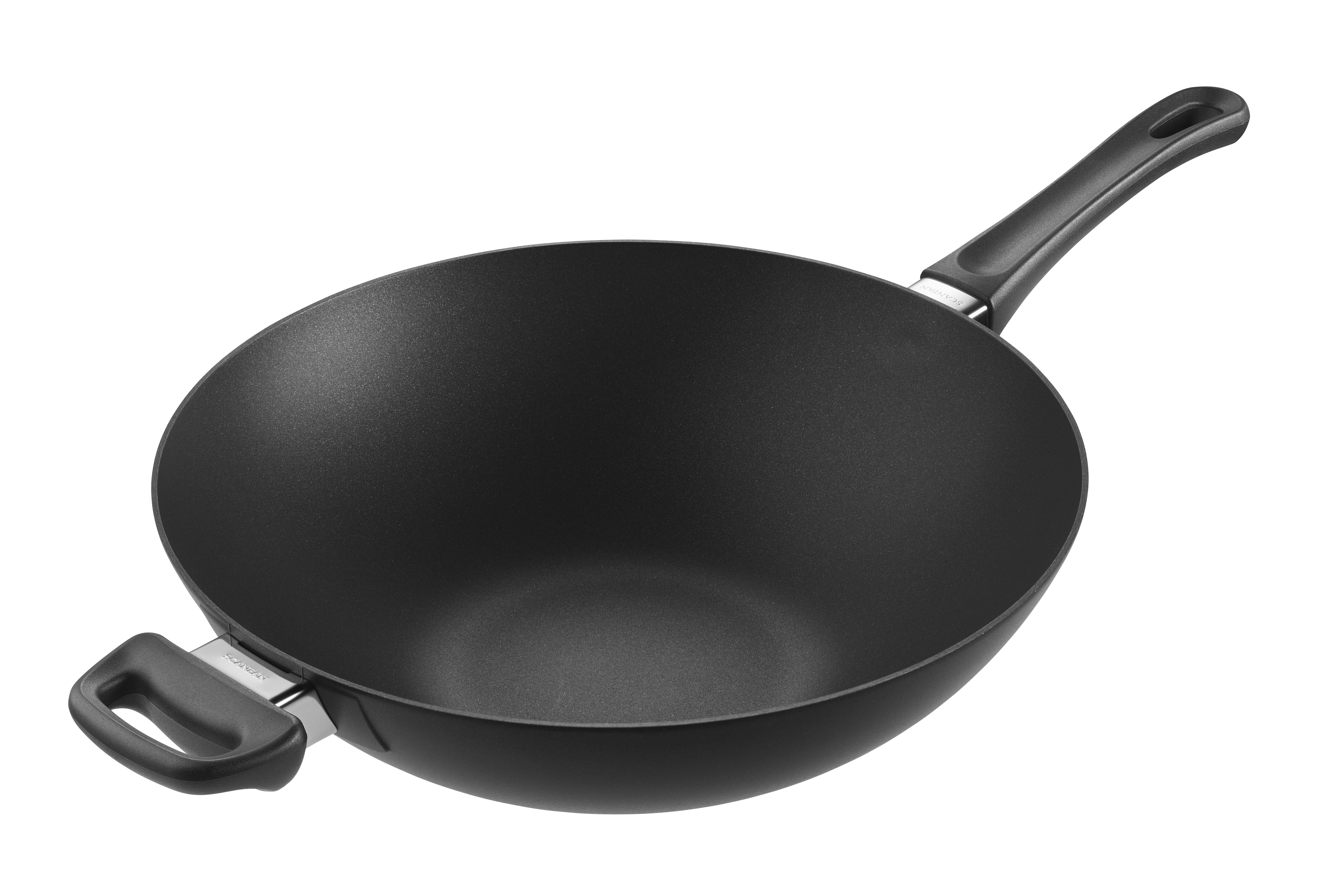 Carbon Steel Wok with Lid and Wooden Spatula, 12.5 Inch Flat Bottom Wok Pan  for Gas, Electric, and Induction Stoves, Heat-Resistant Handle and Glass  Lid with Stand, Versatile Stir Fry Pan