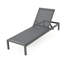 Méridienne d'extérieur - gris, rouille, 2 chaises grises d'apparence élégante, de construction, aérées et confortables
