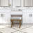Keane  Backless Wood Vanity Stool