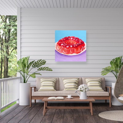Key And Sea Strawberry Jello Outdoor  Canvas
