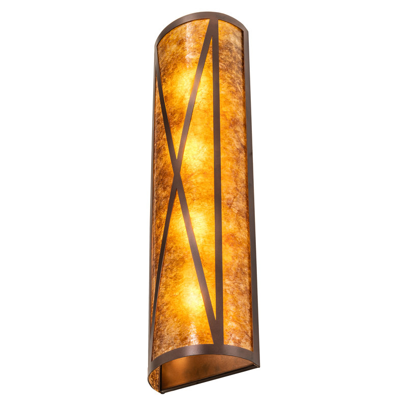 Saltire Steel Flush Mounted Sconce