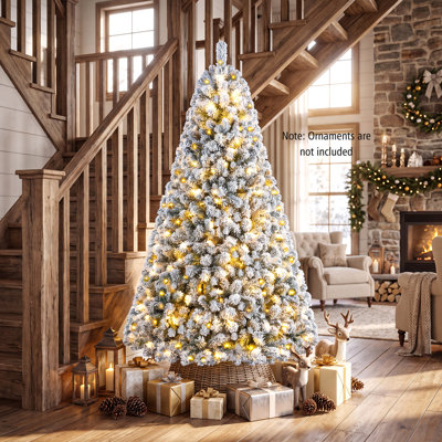 Lighted Pine Christmas Tree