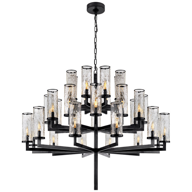 Kelly Wearstler Liaison Triple Tier Chandelier, Bronze
