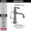 Robinet de salle de bain victorien à un trou avec drain-3843459