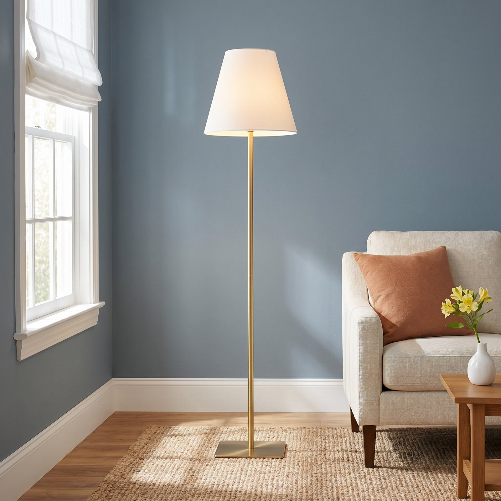 66.3'' Iron Floor Lamp, Gold