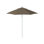 7.5 Foot Gray Woodgrain Aluminum Market Patio Umbrella Fiberglass Ribs Double Pulley Lift  In Tangerinesunbrella