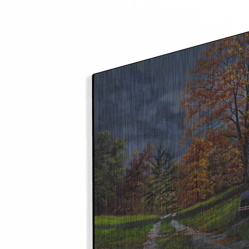 «Traiter vous-même» par Gary Adams, art mural en métal, 16 po x 12 po