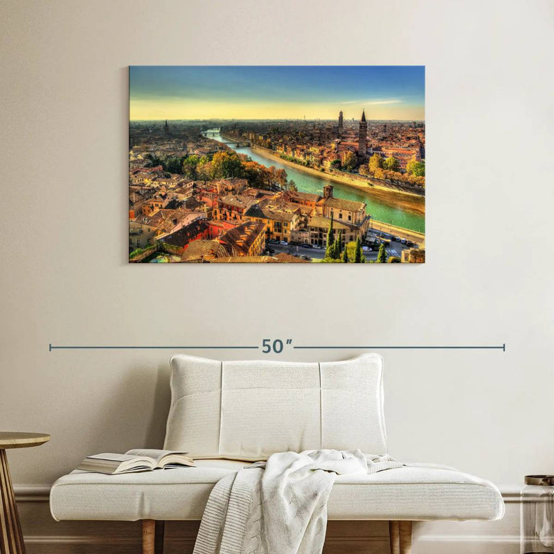 Paysage urbain Sirpi Verona, H 26 po x l 39 po