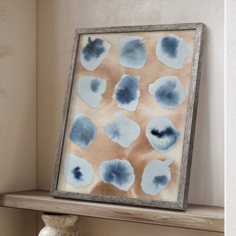 Tiled Serenity Fragments II Framed Print - Solid Wood, 11" H x 9" W