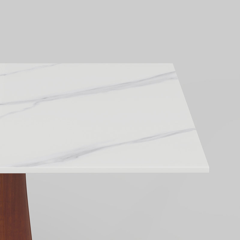 Ensemble de 5 petites tables de conférence en pierre frittée 5 pièces avec 11 chaises en cuir PU, Blanc, Gris / Noir