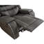 Fauteuils inclinables en tissu Luxury Tech, noir, style classique pour le salon