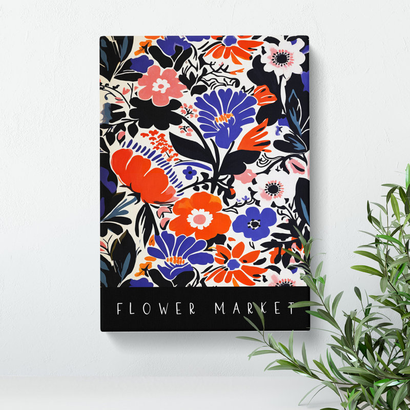XMKTMKT-29 A Flower Market Exhibition No.4 - Wrapped Canvas Print, 50cm H x 35cm W x 3cm D