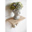 Pot de fleurs d'intérieur/extérieur de style grec en ciment - Contenance de 900 ml, vase gris, 16 x 15 x 23 cm, pour la décoration de fleurs, pot de fleurs gris, décoration pour la maison et le jardin