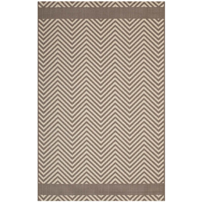 Tapis intérieur et extérieur à chevrons avec extrémités Optica