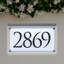 Frosted Crystal LED Lighted Trajan Engraved 1-Line Address Sign-1796774569-1796774571