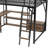 Metal Loft Bed With Storage Shelves, Wardrobe And Drawers For Teen And Adults-116760244