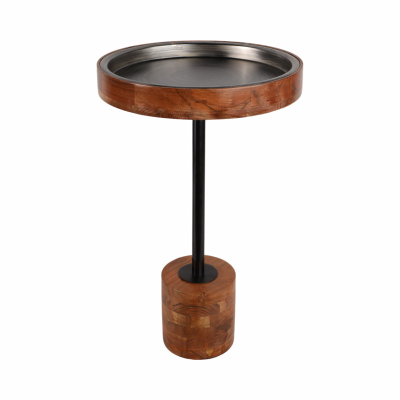 Millwood Pines Inmar Short Brown Table, 23" H x 15" W x 15" D