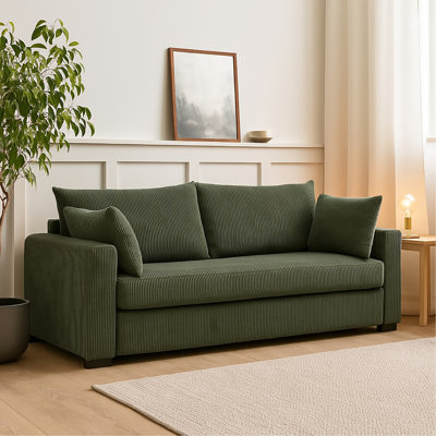 Coastal Haven Corduroy Sofa