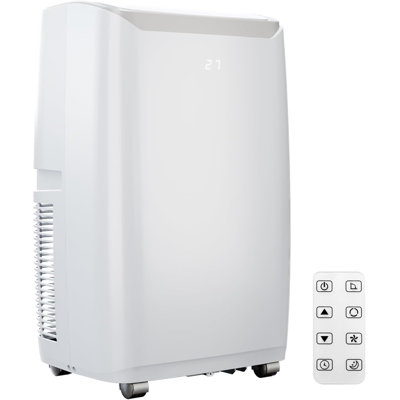 Climatiseur portatif 12 000 BTU, unité de climatisation 3-en-1 avec ventilateur déshumidificateur, refroidit jusqu'à 550 pieds carrés, minuterie 24H, oscillation automatique, télécommande, fonctionnement silencieux pour la chambre à coucher du bureau à domicile